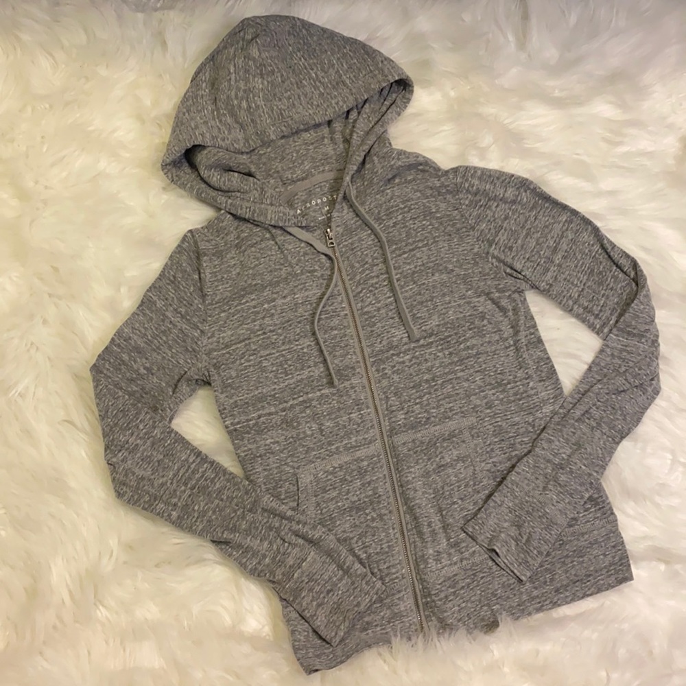Aeropostale Grey Zip-up Hoodie